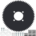 YOXUFA 60 Tooth Sprocket 35 Chain 51mm Bore Replacement for Go Cart Kart Predator 79cc 212cc 420cc 6.5hp 13hp Engine Go Cart Kart Drift Trike ATV Heavy Duty Steel Powersports Accessoried Parts