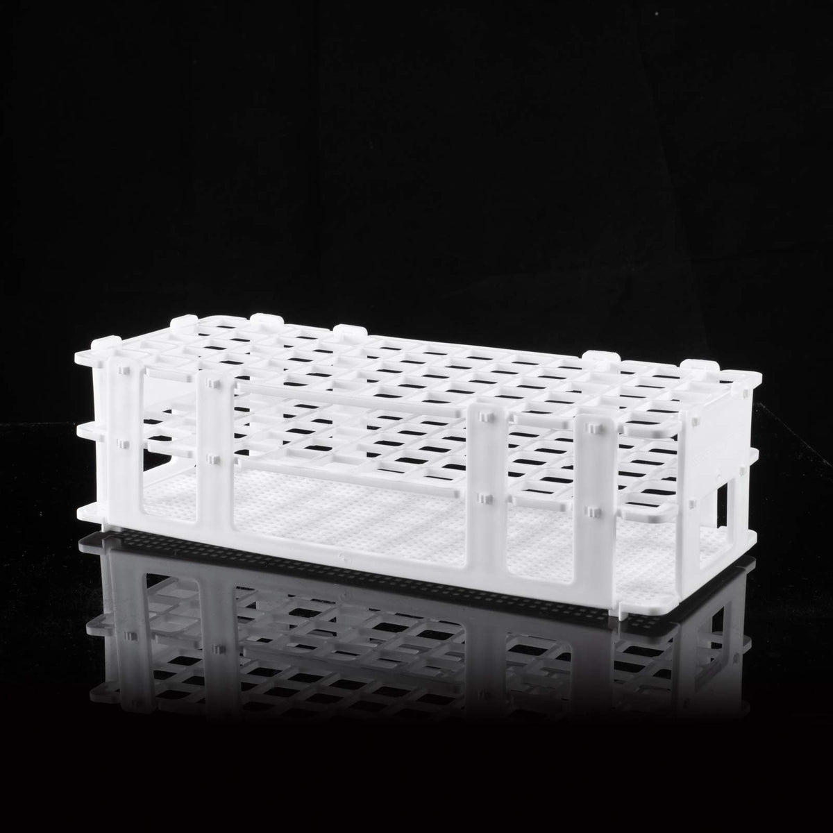Plastic Lab Tube Rack Storage Stand Holder Detachable for 16mm ID, 60 Holes