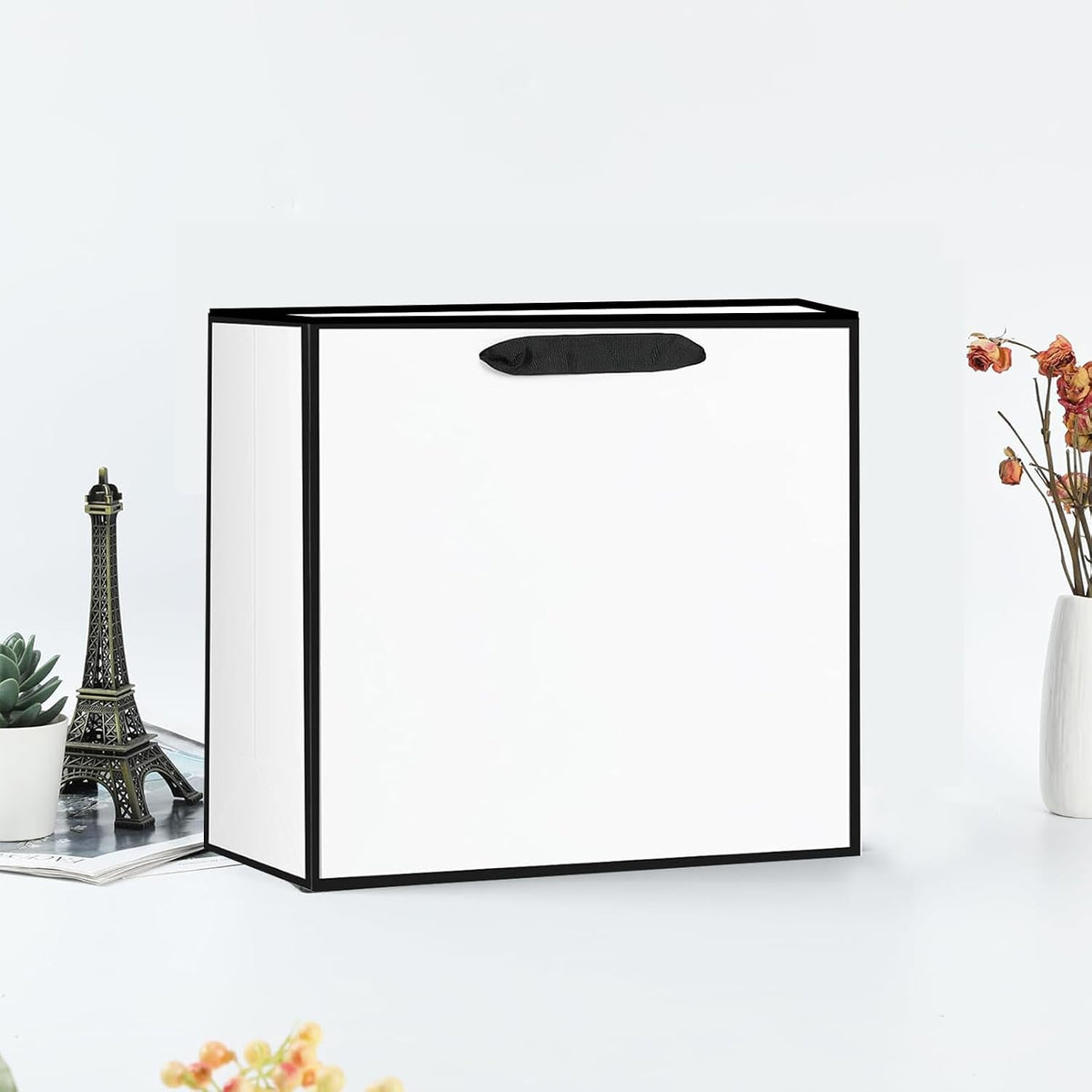 12Pcs White Gift Bags with Tissue Assorted Paper Bag S/M/L