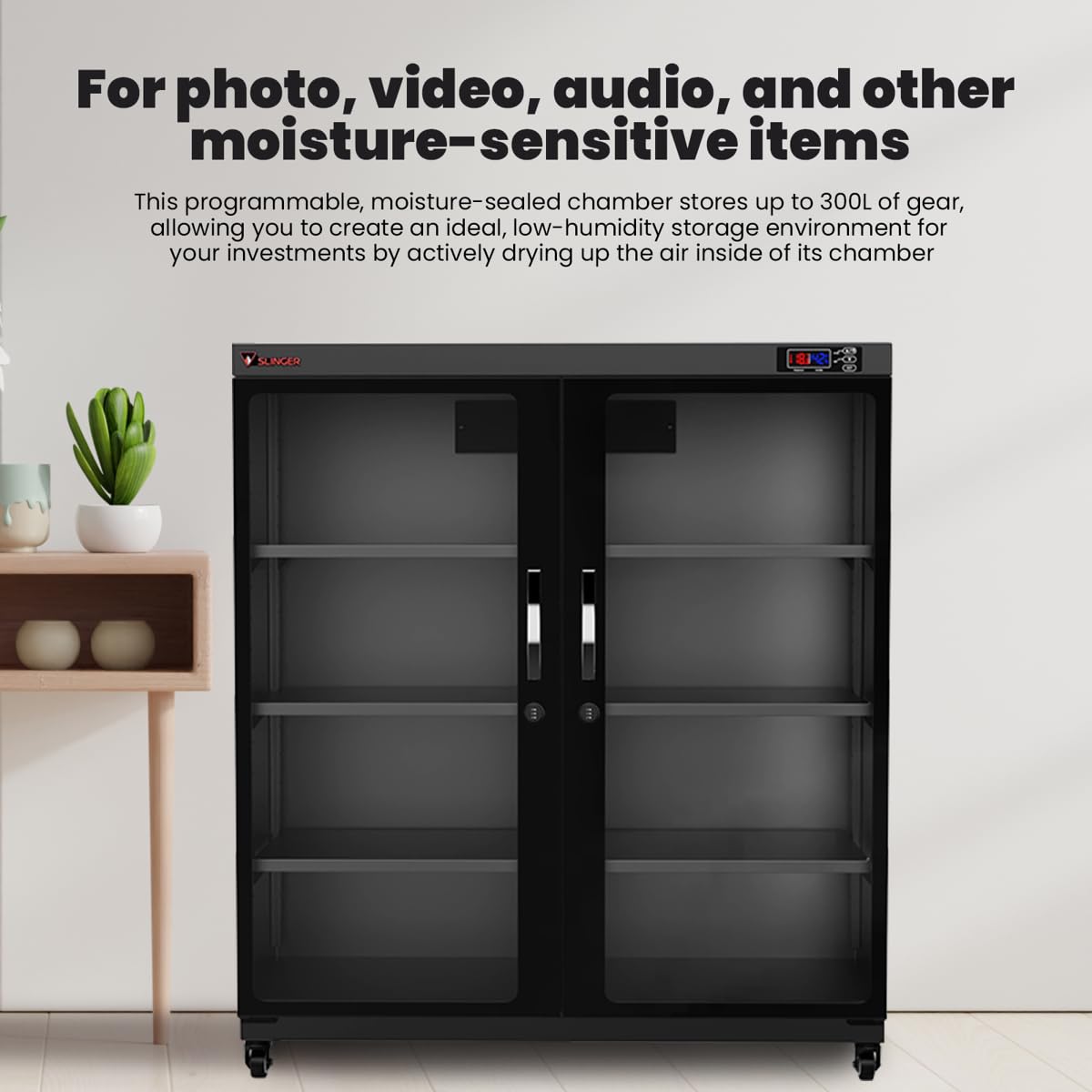 Electronic Dry Cabinet with Combination Lock, 300L