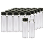 8ML Small Clear Glass Vials with Screw Caps, 20 PCS