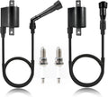 Ignition Coil Spark Plug For Yamaha V Star 650 XVS650 XVS650A XVS650AT 1998-2011 2013-2016