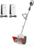 Electric Snow Shovel Cordless 2x20V, Brushless Lightweight Battery Powered Snow Blower with 4.0Ah Battery, Easy Snow