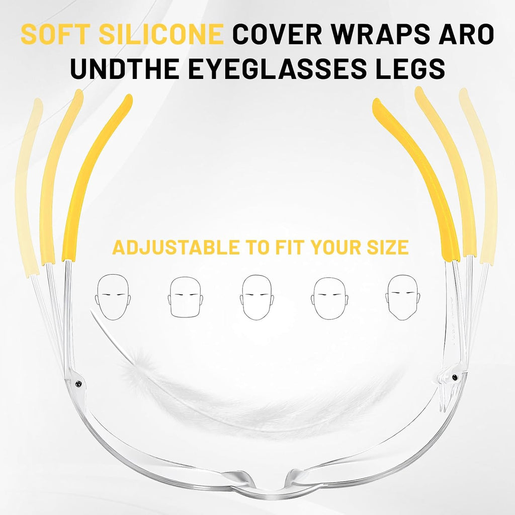 Anti Fog Wraparound Safety Glasses Bulk, ANSI Z87.1 Certified for Construction, Yard Work, Laboratories