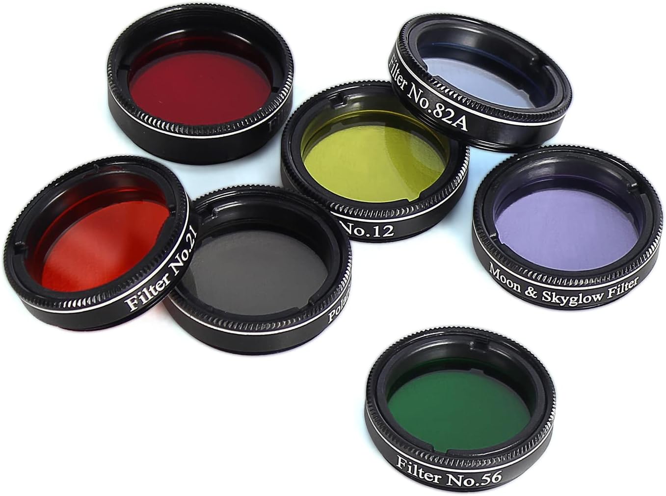 Telescope Accessory Kit - 1.25" Telescope Eyepiece and Filter Set with a Sturdy Carry Case - Five Plossl Eyepieces
