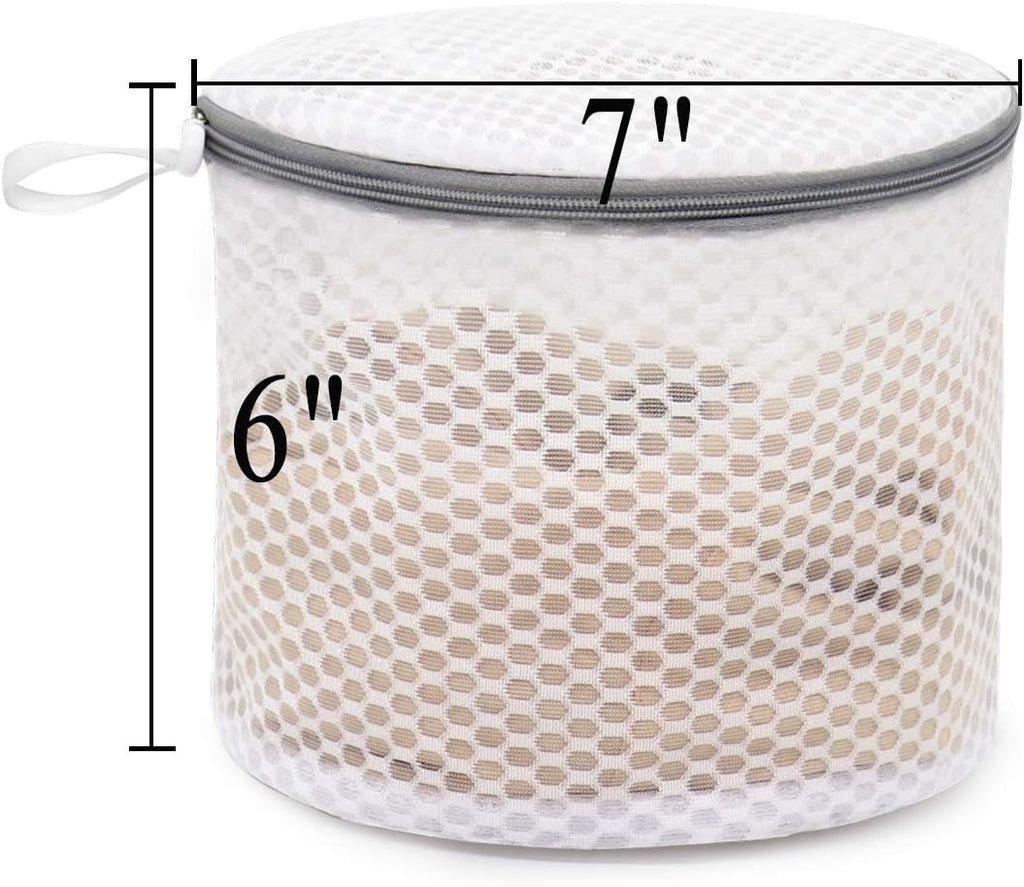 3Pcs Bra Wash Bags, Honeycomb Mesh Laundry Bags for Delicates | Lingerie, Intimates and Underwear 7 x 7 x 6 Inches