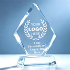 Personalized Crystal Trophy Award - Plaques Personalized Engraved - Coworker Employee Appreciation Gift, Anniversary