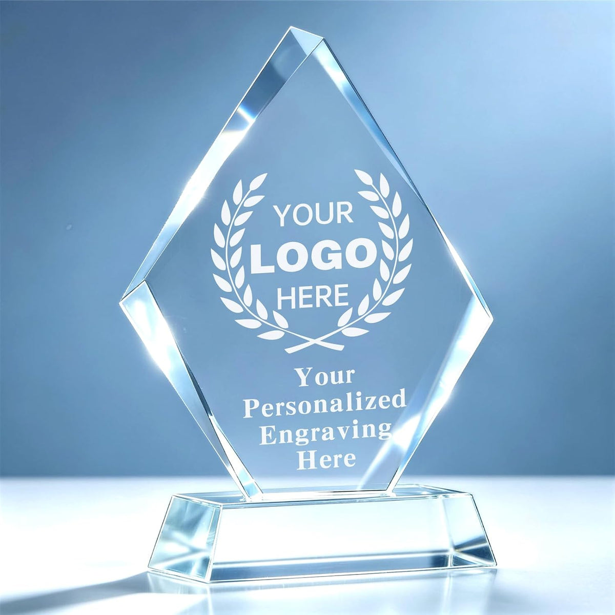 Personalized Crystal Trophy Award - Plaques Personalized Engraved - Coworker Employee Appreciation Gift, Anniversary