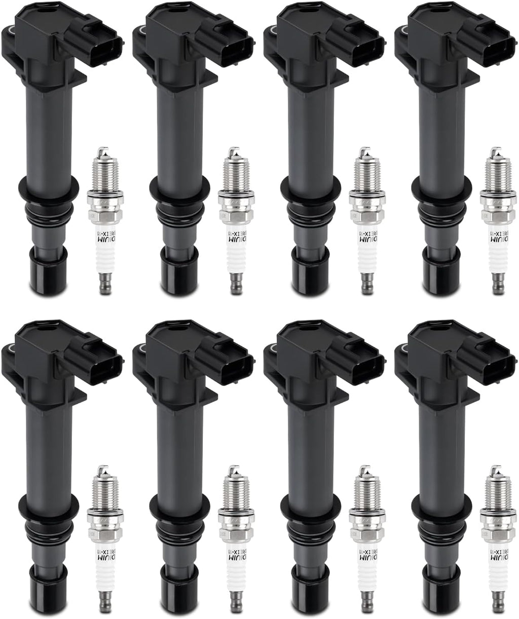 UF270 Ignition Coil Pack & Iridium Spark Plug Fits 2002-2007 Dodge Ram 1500