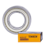 2PACK TIMKEN 6005-ZZ Double Metal Seal Bearings 25x47x12mm
