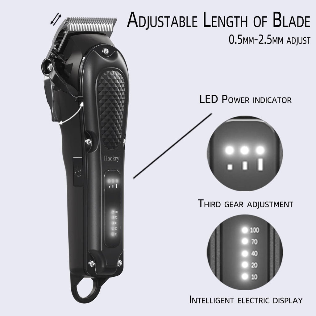 Hair Clippers for Men Barber Clippers for Hair Cutting&Grooming | Professional Cordless&Corded Rechargeable Beard