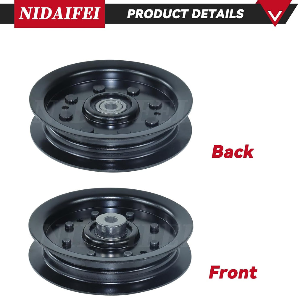 2 Pack 756-04129B Idler Pulley for Troy Bilt 42, Cub Cadet 42 Deck