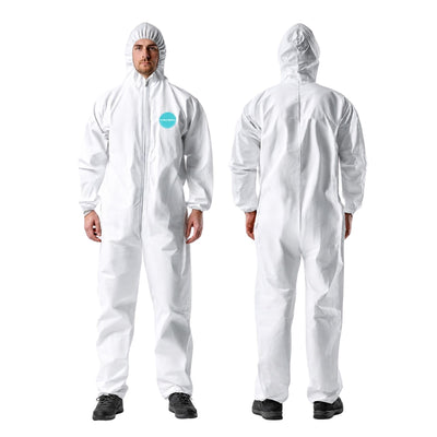 Hazmat Suit, Disposable Paint Suit, Lab Coverall Size 4X-Large