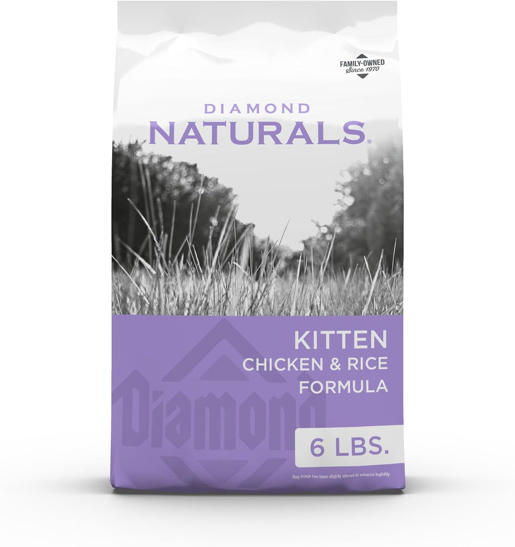 Kitten Dry Cat Food, Chicken & Rice, 6lb