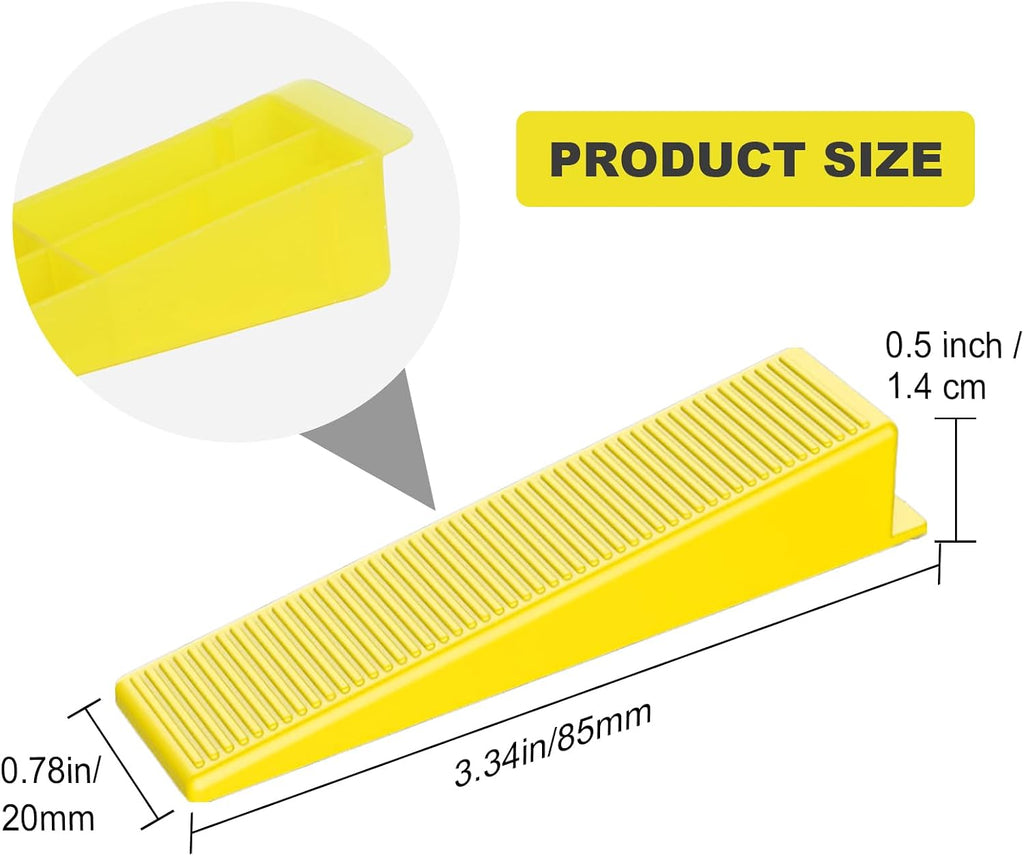 400PCS Tile Leveling System Tile Wedges for 1/8", 1/16", 1/32" Spacers