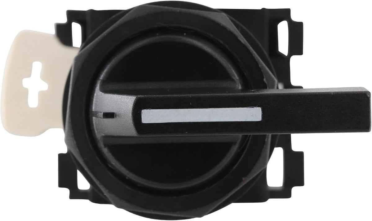 EATON E22VBF1A Momentary Lever Selector Switch, 2-Position, 1NO Contact, Black