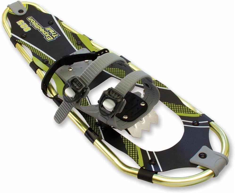 Expedition Lightweight Aluminum Frame Snowshoe Trail Kit with Twist-Lock Trekking Poles, Dual Ratchet Bindings & XPE