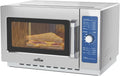 ETL Listed Commercial Microwave Oven Countertop with Dial Controls,1.2Cu Ft,Stainless Steel,1000w with 5 Power