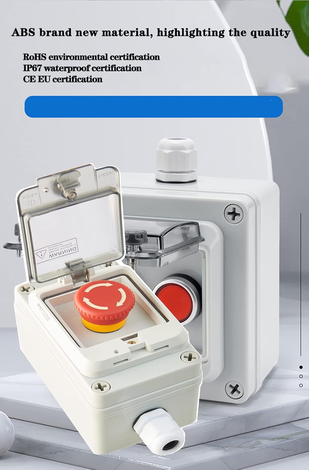 Emergency Stop Button Emergency Stop Switch E-Stop Button Station Box 22mm