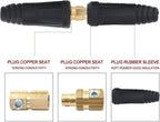 Fabater Welding Cable Quick Connector, 200-300A, DINSE Style, 35-50mm²