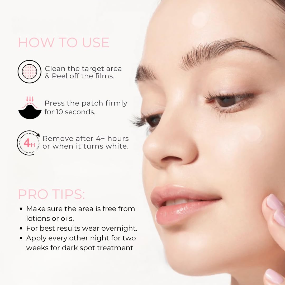Microdart Pimple Patches- Cystic Acne Patch – Microneedle Pimple Patch for Face, Dark Spots & Blind Pimples- 18ct