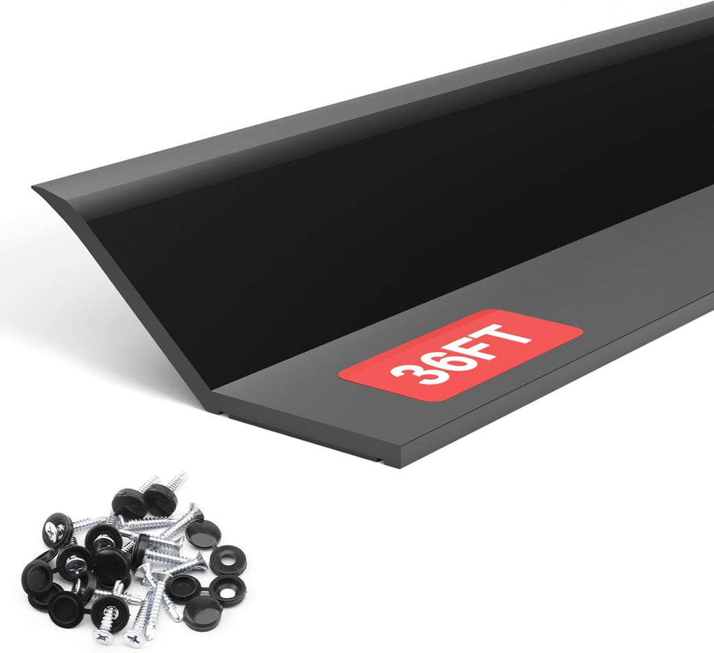 Garage Door Seal Top and Sides - 36 FT TPE Weather Stripping Garage Door Seal Replacement Weatherproofing Universal