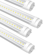 Fluorescent Light Bulbs Replacement 4FT, T8 LED Bulbs 4 Foot Type A+B, 24W (65W Equivalent) 3200LM, 6000K Daylight