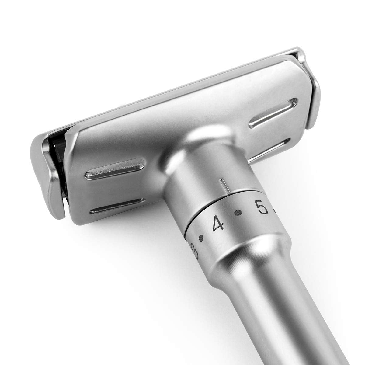 Adjustable Double Edge Classic Safety Razor (1 Razor & 5 pcs Titanium Coated Blades)