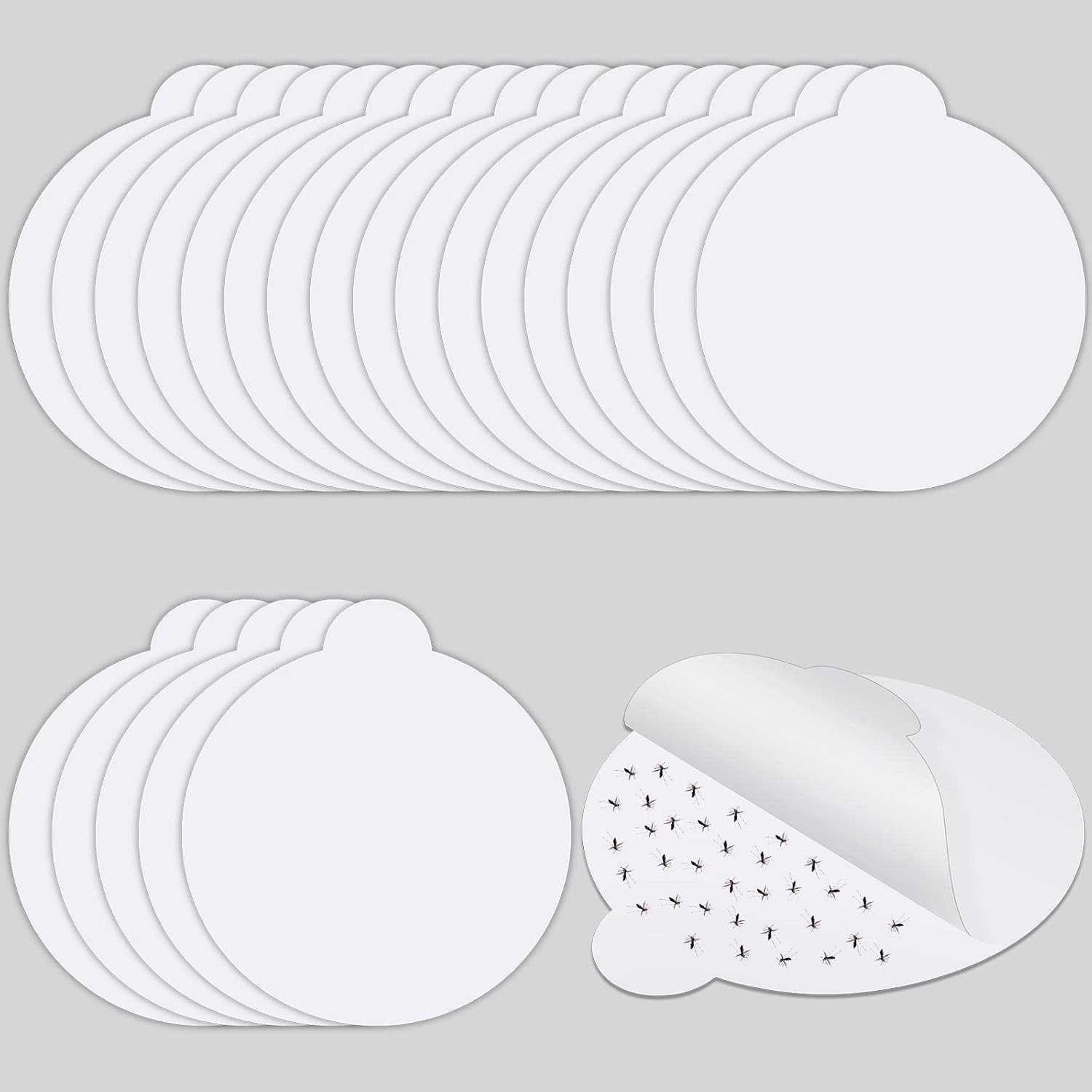 Round Insect Trap Refillable Glue Boards Sticky | Fruit Fly Trap Mosquito Fly Killer for Mosquitoes Fruit Flies Gnats