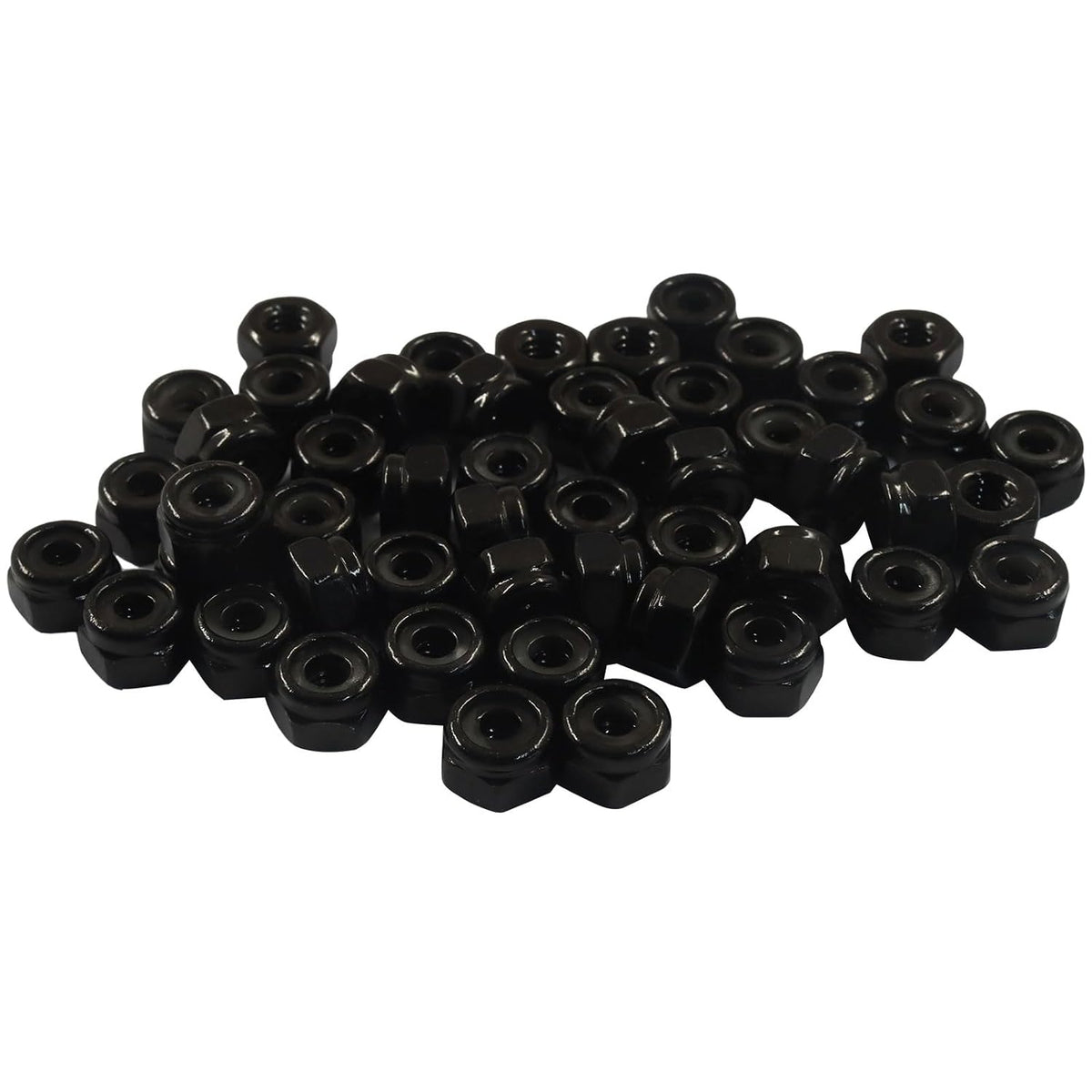 50 Pack #8-32 Nylon Insert Hex Lock Nuts