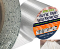Butyl Waterproof Tape, 4" x 16' Aluminum Foil Sealant Tape for Leak-Proof Patching of Windows, Glass, Boats, Pipes，RV
