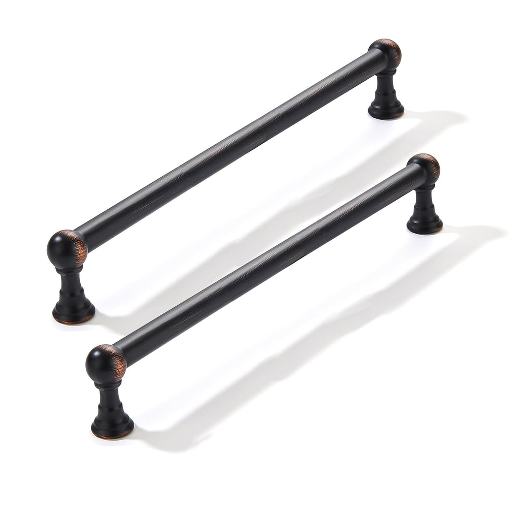 10 Pack 8 Inch Solid Kitchen Cabinet Handles Oil Rubbed Bronze Heavy Duty Cabinet Pulls Drawer Pulls Cabinet Hardware