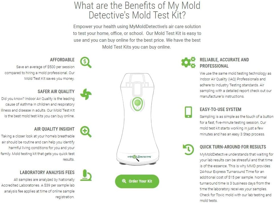 1-Room Mold Test Kit (Air & Surface)