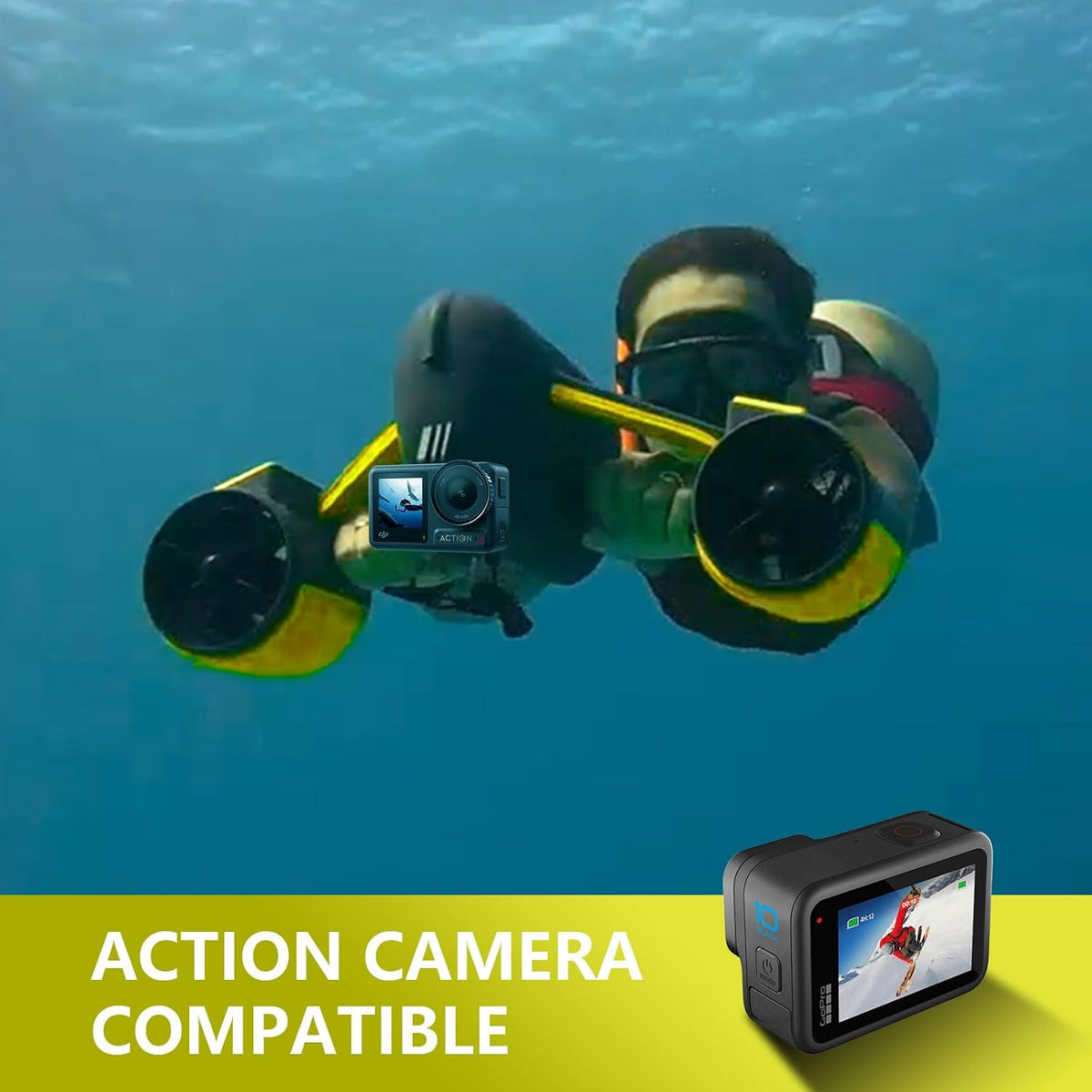 Underwater Scooter for Adults/Kids with Dual Motors 164ft Depth