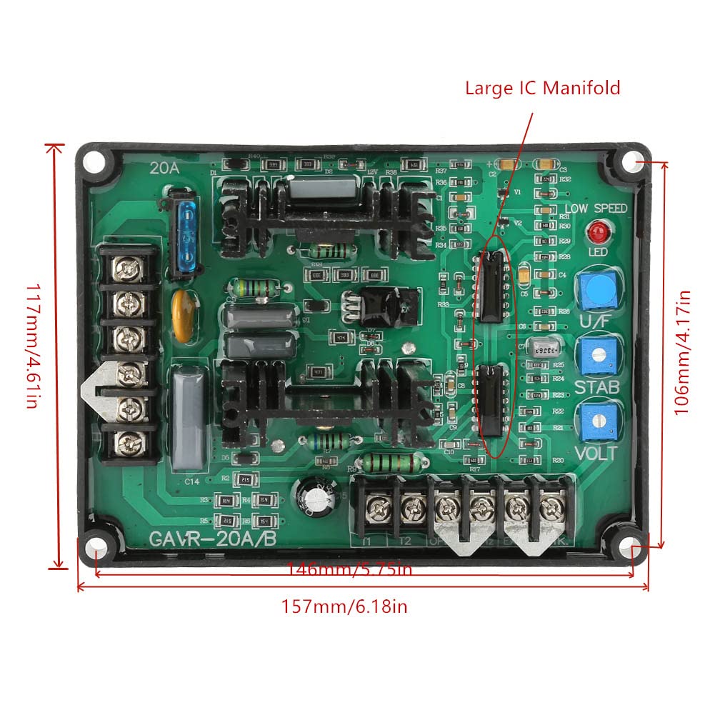 Automatic Voltage Regulator GAVR-20A 20A Adjustable AVR