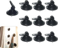 10 PCS Suction Cup Hooks, Vacuum Window Hangers for Cars, Black