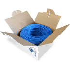 SolidLink 1000ft CAT5e Ethernet LAN Cable 24AWG Solid CCA UTP Wire (Blue)