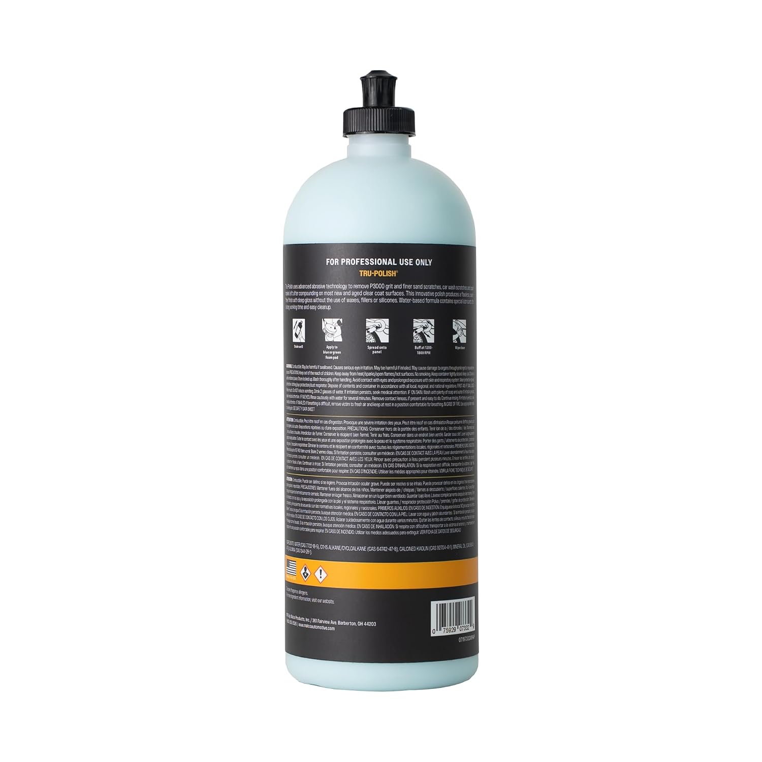 Tru -Polish - All in One Car Polish and Swirl Remover/for Vehicle Paint Correction, Detailing and Buffing / 32 oz.