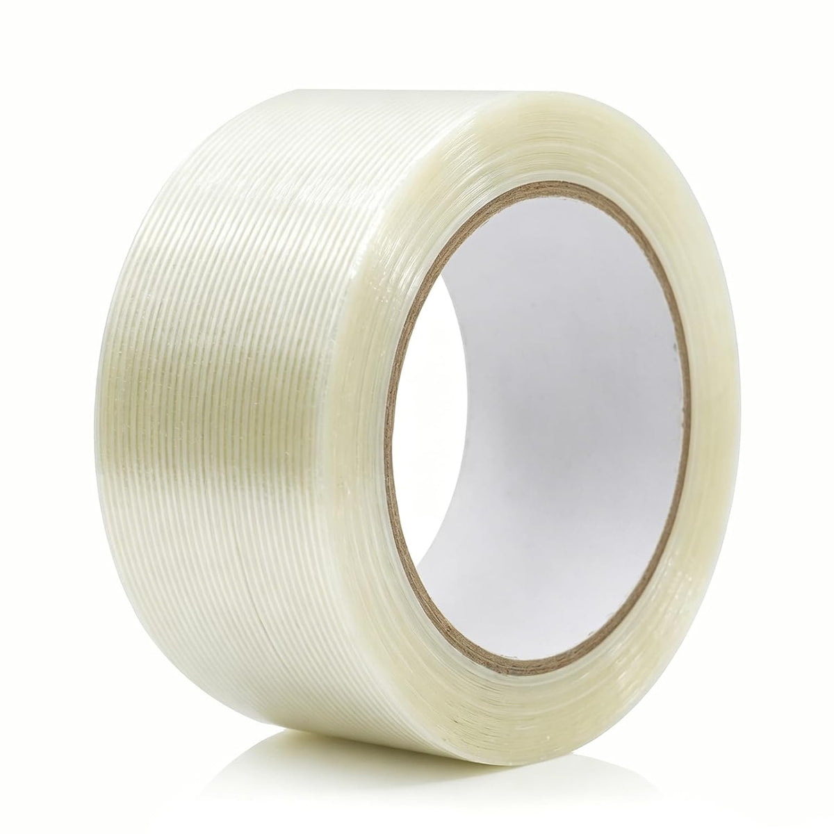 Strapping Tape 2 Inch x 35 Yards 1 Rolls, Heavy Duty Tape for Cargo, Clear Packing Tape Reinforced with Mono
