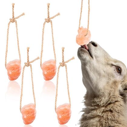 Deer Salt Lick Blocks 4 Pack Natural Mineral Salt Licks Cattle Rabbits 6.29 X 1.57 X 1.18 in Livestock Health Support