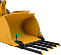48 Inch Heavy-Duty Clamp-On Pallet Forks with 2500 lb Capacity Attachments, Designed to Fit Loader Buckets, Skid