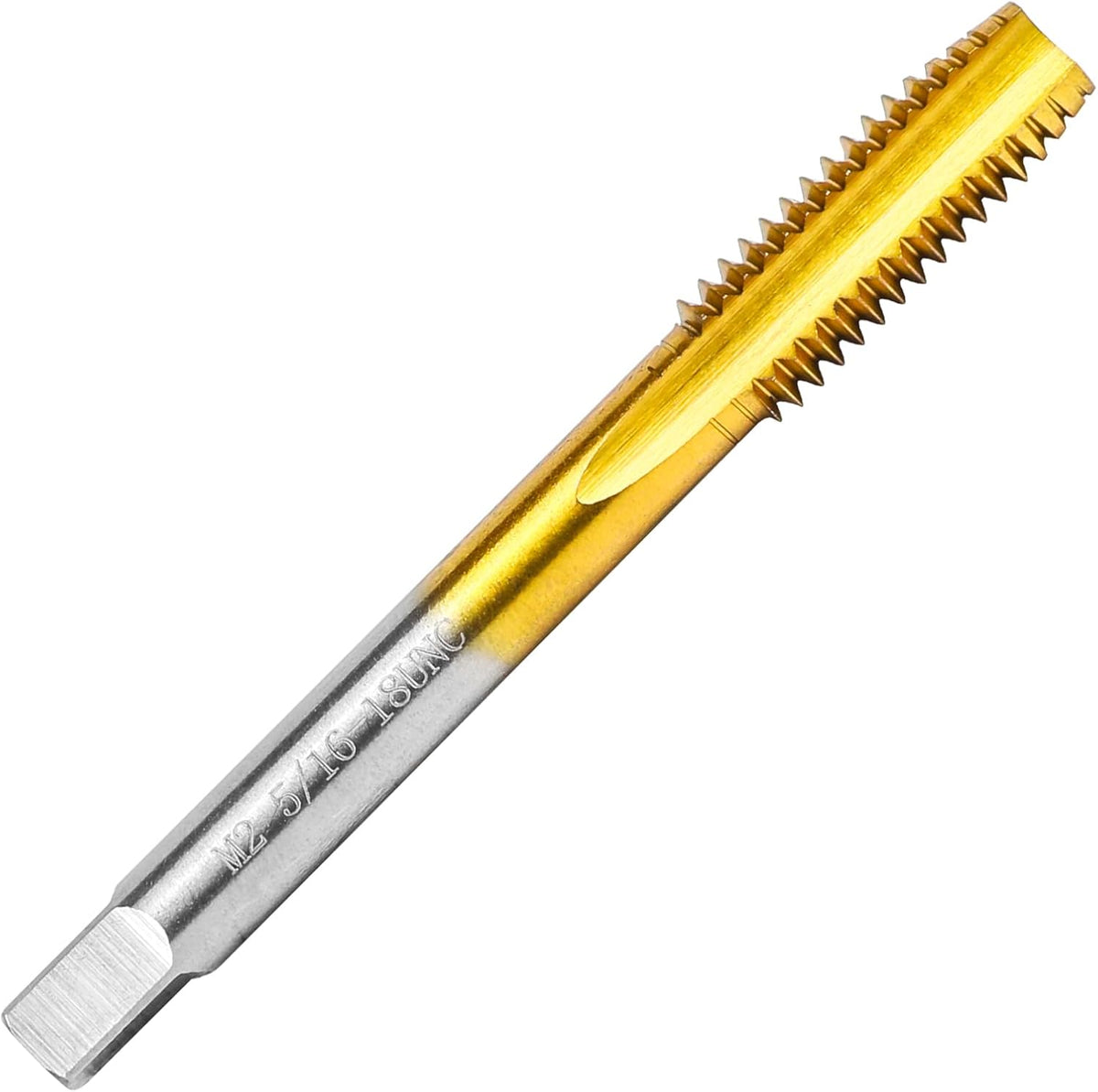 5/16"-18 UNC Thread Tap for Metal,5/16"-18 UNC M2 HSS Thread Milling Tap