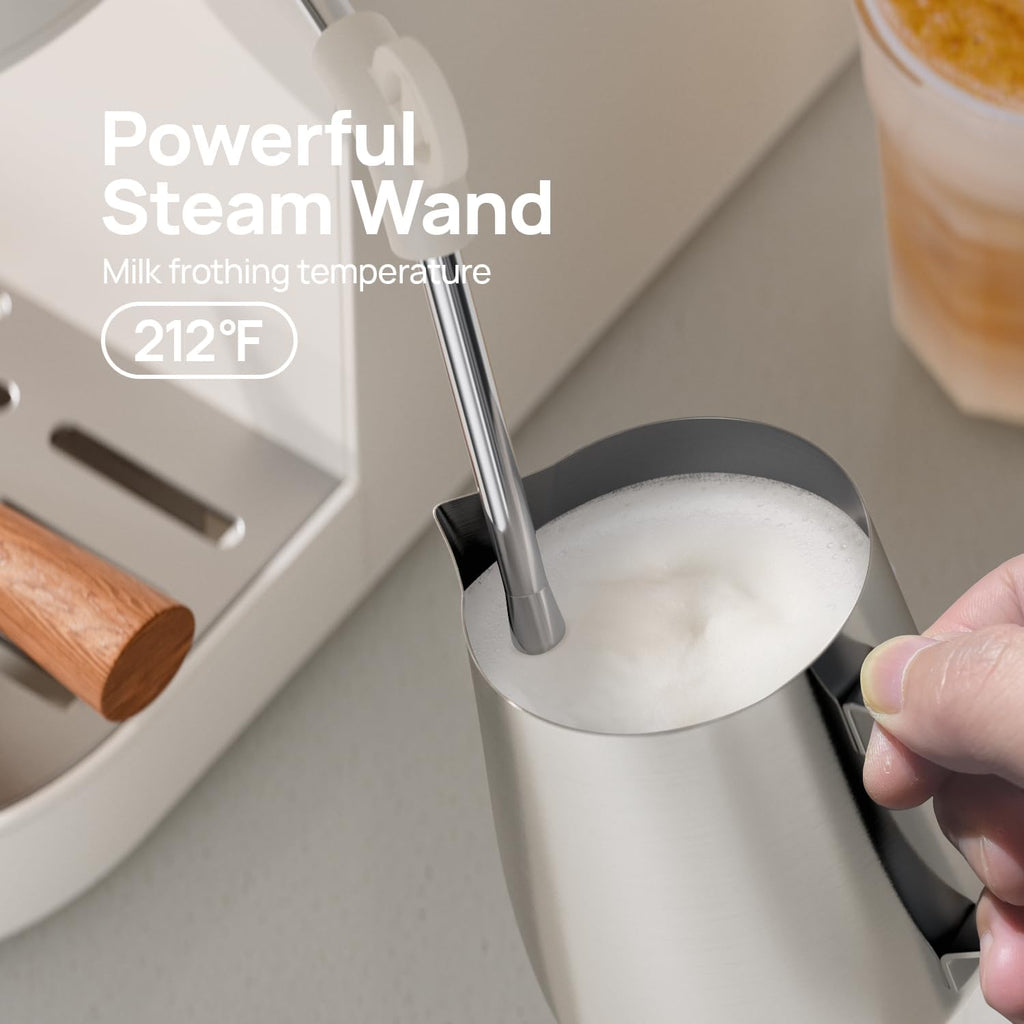 Espresso Machine 20 Bar, Espresso Maker with Milk Frother Steam Wand, Professional Espresso Coffee Machine for Home