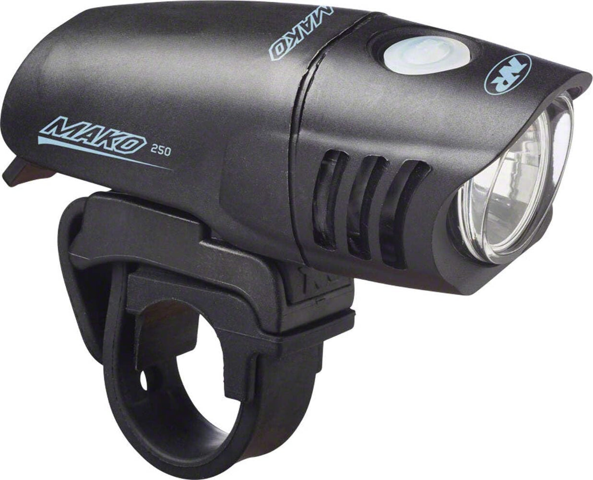 Mako 250 Bicycle light, Black, Water resistant