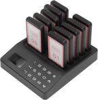 1000m Stable Signal, Moderate Vibration Strength, 1 Base 10 Guest Pagers Wireless Calling System, Simple Operation