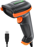 Barcode Scanner 2D USB Wired: Ergonomic Handle Plug and Play, D5100Y | IP54 Protection, 640*480 CMOS Rolling, 1D 2D