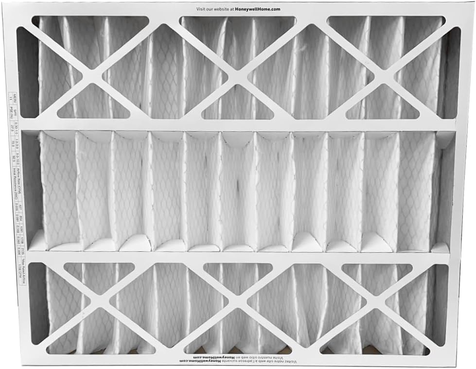 Honeywell FC100A1037-20" x 25" x 4" Pleated Air Filter, MERV 11 Bundle with Same Day Supply Filter Change Reminder
