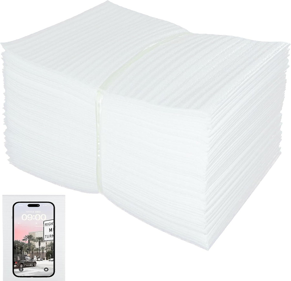 XHmax 50PCS 6x8Inch Cushioning Foam Pouche for Moving and Storing