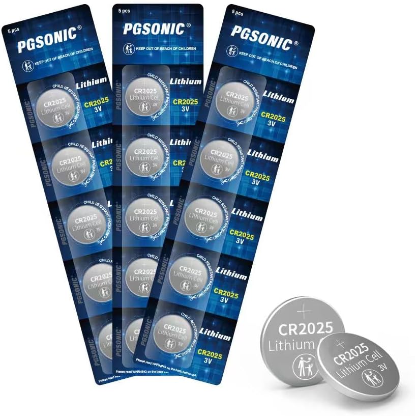 CR2025 3V Lithium Battery (15pcs)
