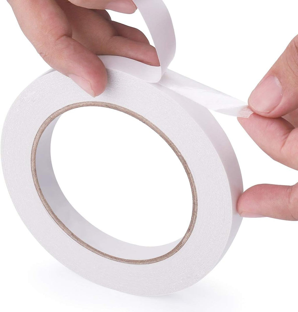 2 Rolls Double Sided Tape, 1 Inch x 90 Ft Two Sided Adhesive Tape